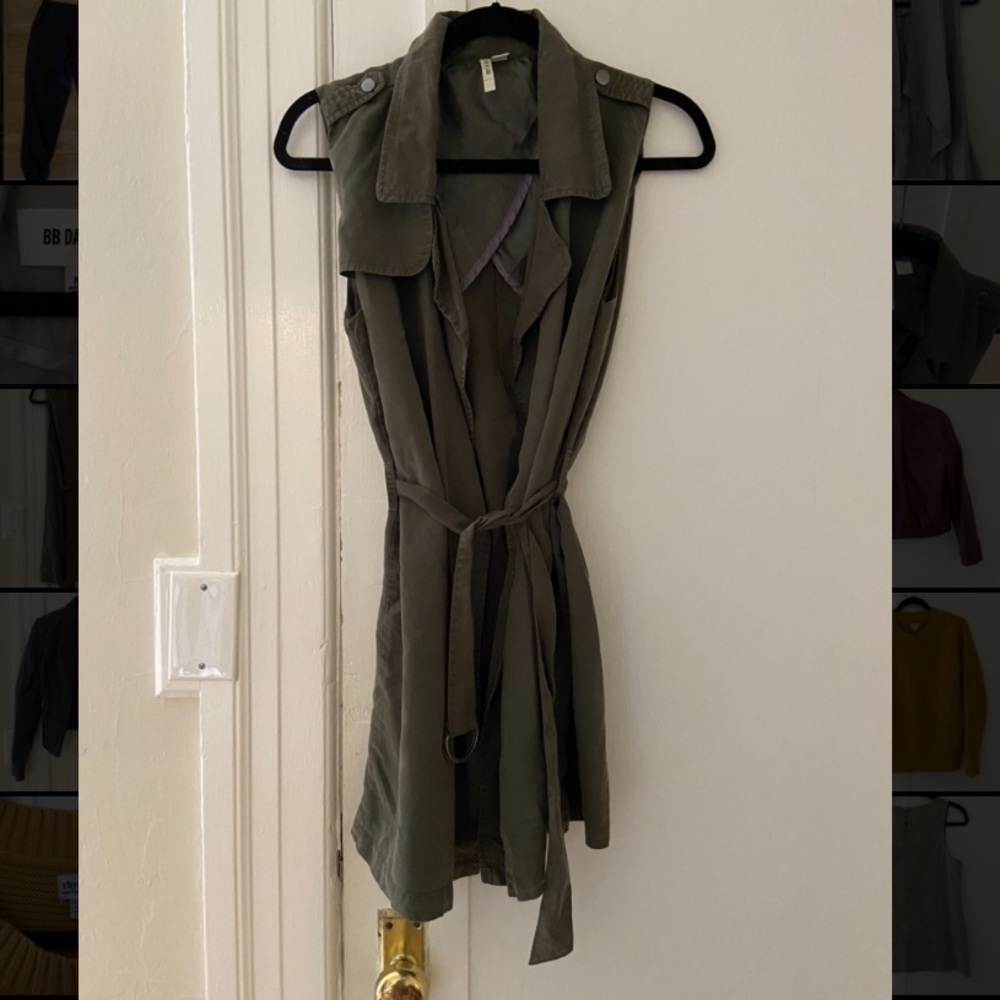 Olive vest top - perfect condition
